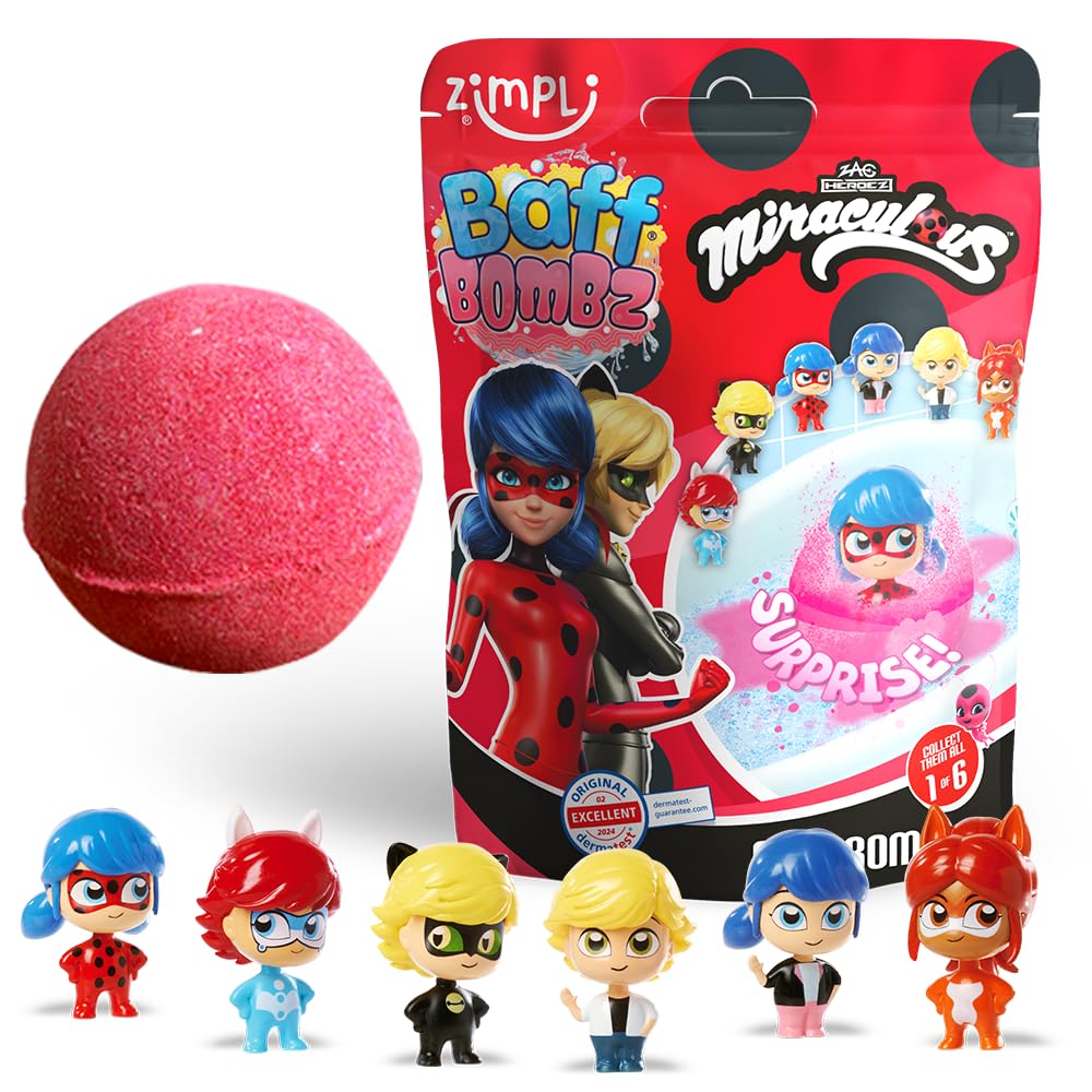 Zimpli Kids vannipomm Miraculous üllatusega 100g - Image 3
