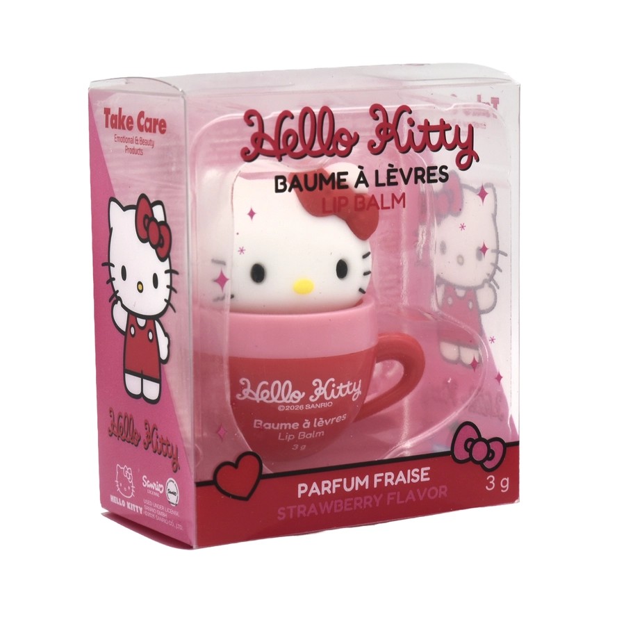 Take Care Hello Kitty Friends Cup huulepalsam Maasikas 3g - Image 3